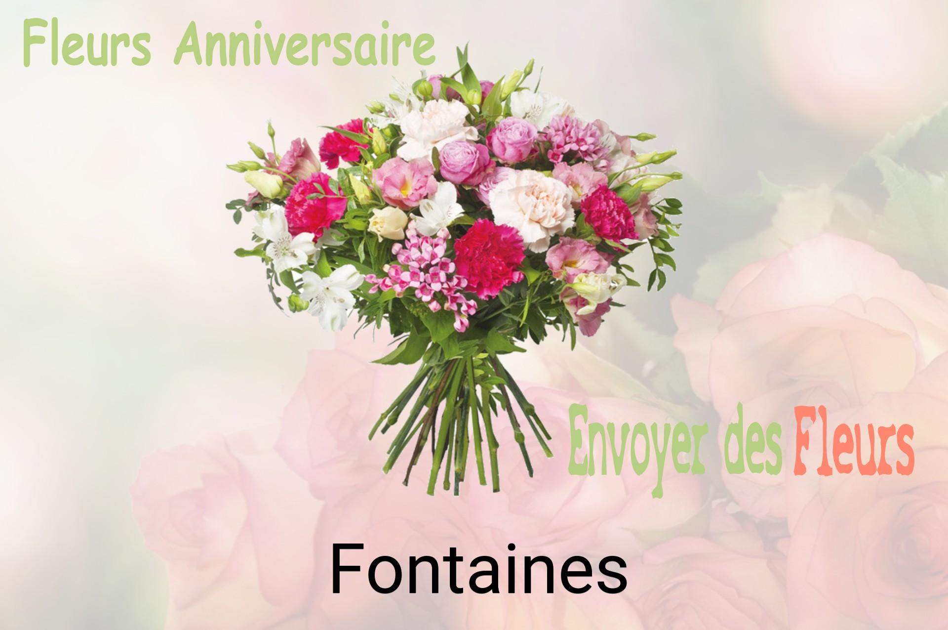 Bouquet de fleurs d’anniversaire livré à Fontaines