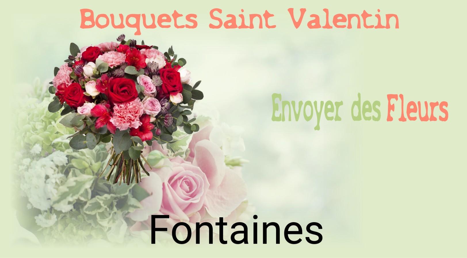 Roses de Saint-Valentin livrées à Fontaines